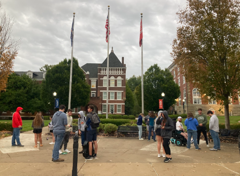 Students Gather for See You at the Pole Event